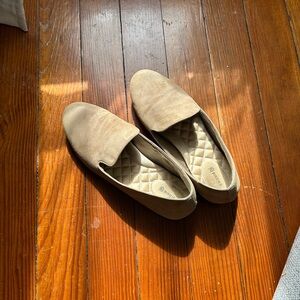 Birdies Women’s Beige Suede Loafers